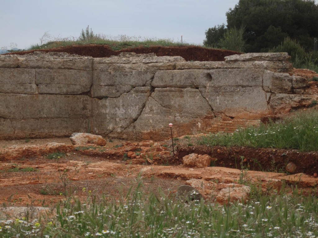 Detalle de la rotura de una acequia de abastecimiento durante el terremoto de Julio de 1431