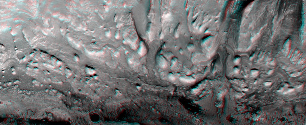 Montículos supervivientes a la erosión. NASA/JPL/UA.
