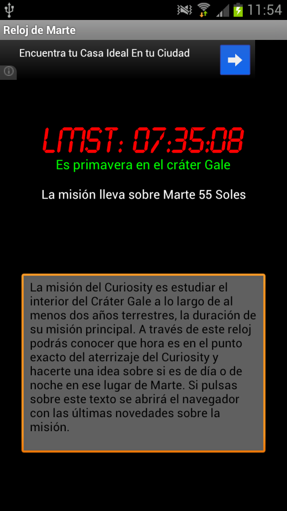 Reloj de Marte.