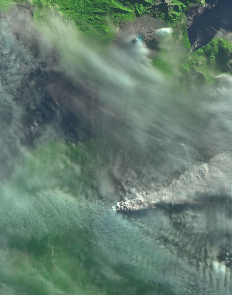 Imagen del Cabulco tomada por el EO-1 el día 25 de Abril. NASA.